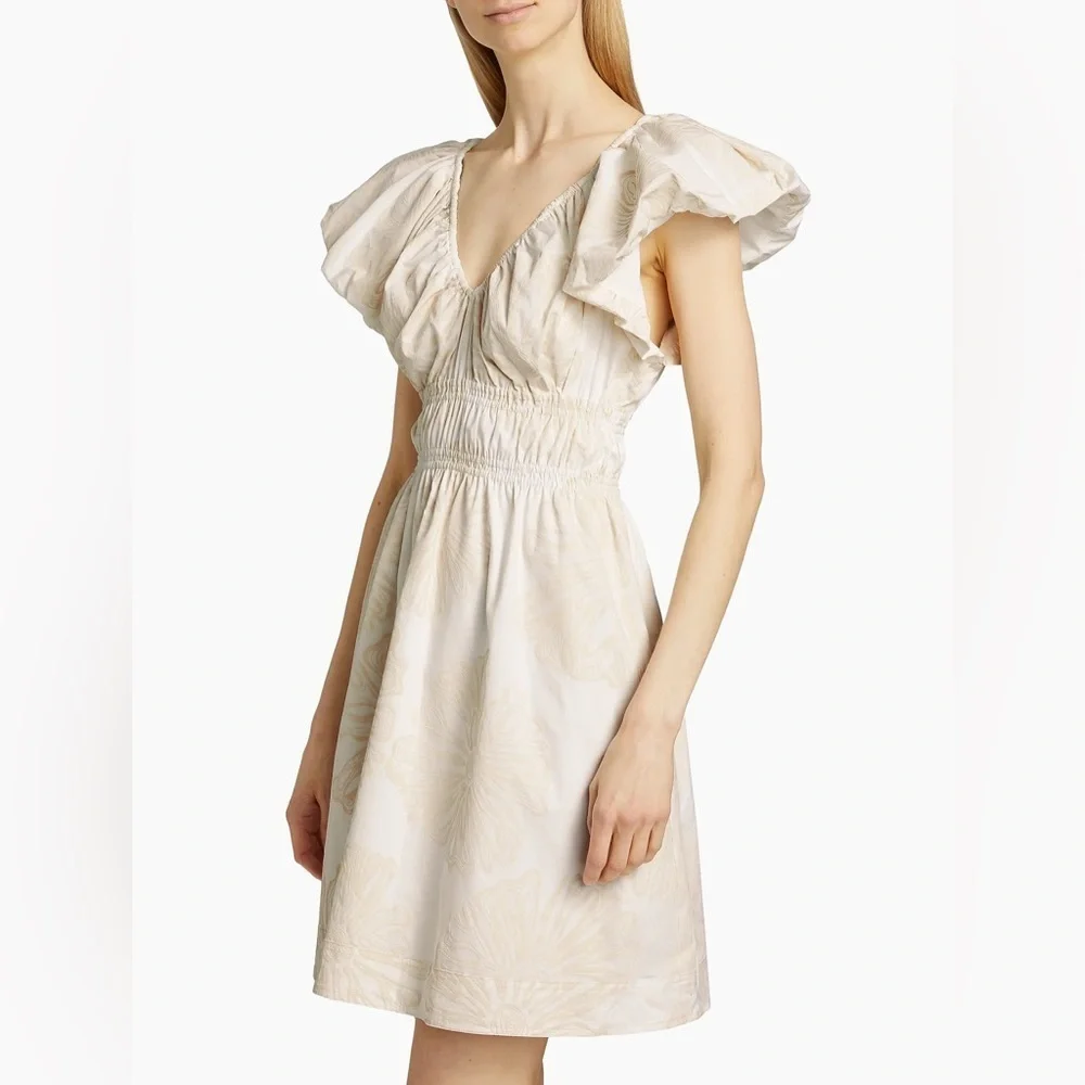 Marie Oliver Emilia Ruched Floral‎ Minidress, Size S